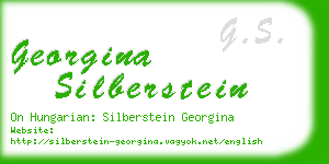 georgina silberstein business card